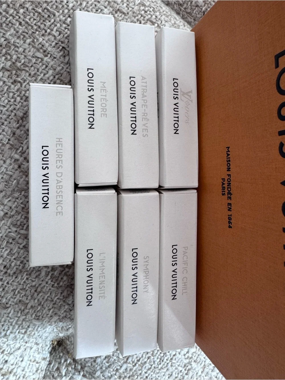 Louis Vuitton small bag with samples